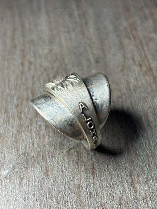 Anillo Aloha From Hawaii - Plata 900
