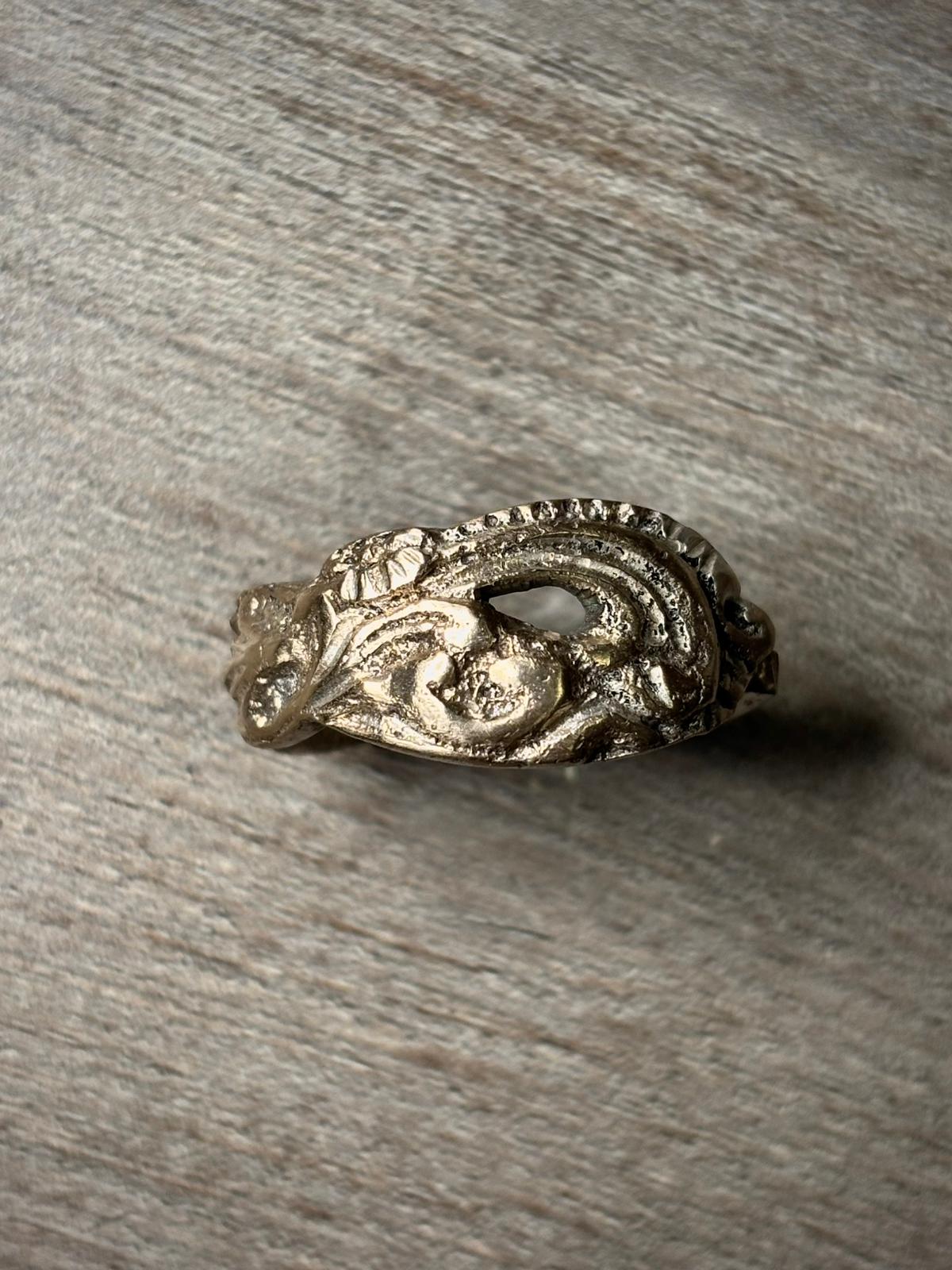 Anillo Floral - Plata 900