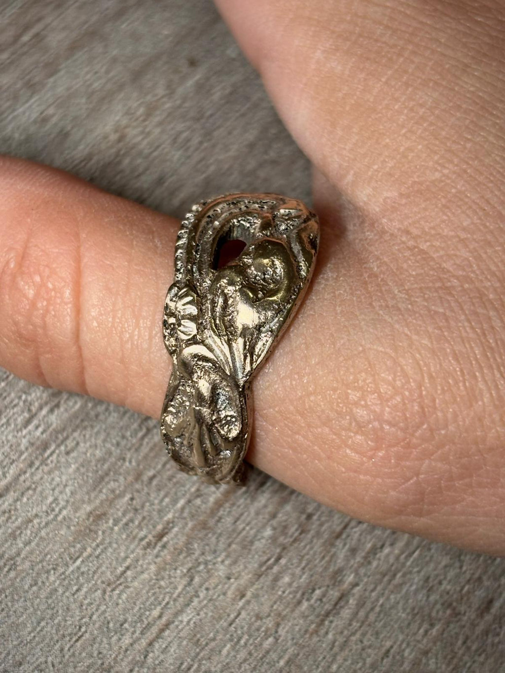 Anillo Floral - Plata 900