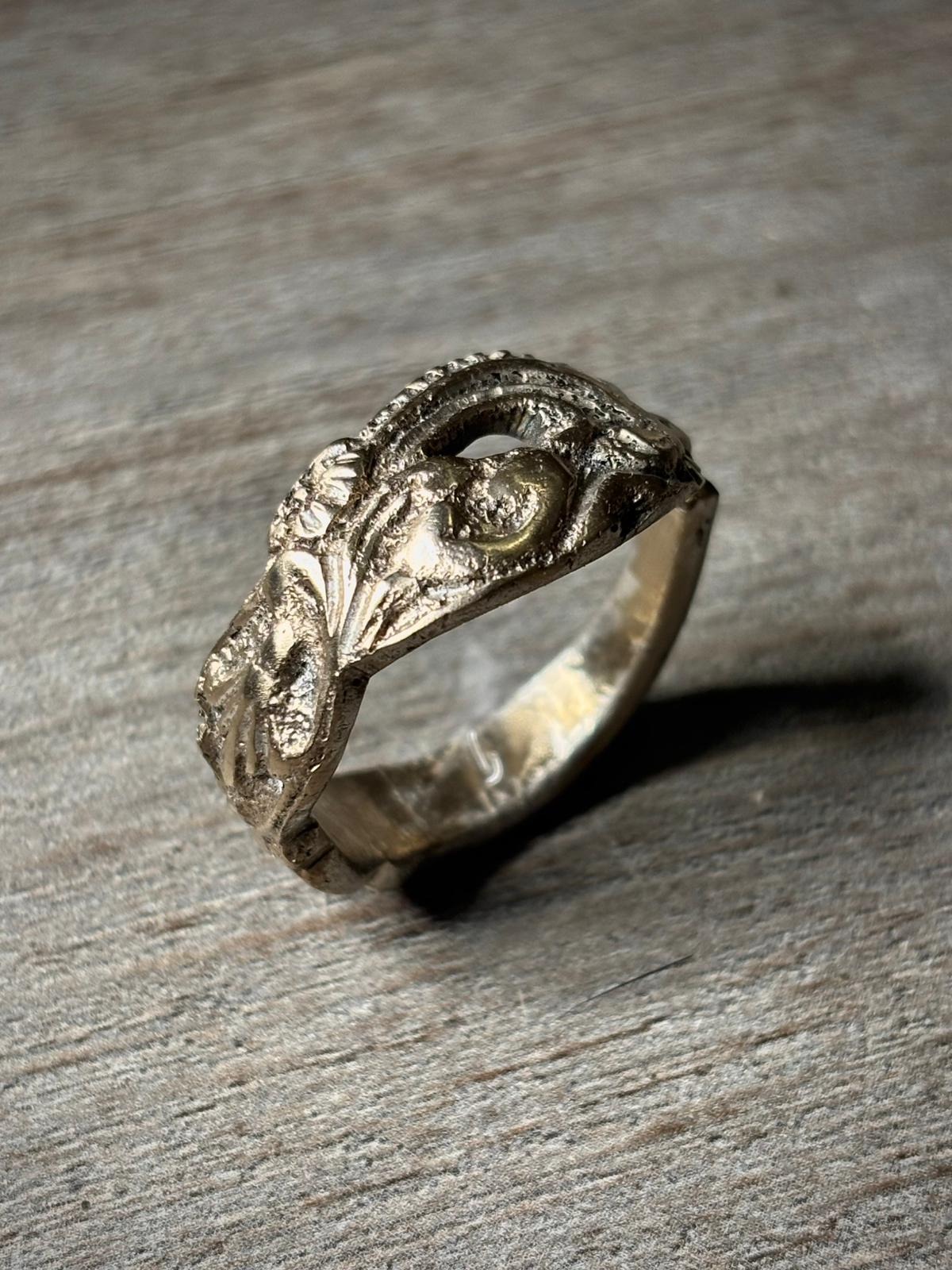 Anillo Floral - Plata 900