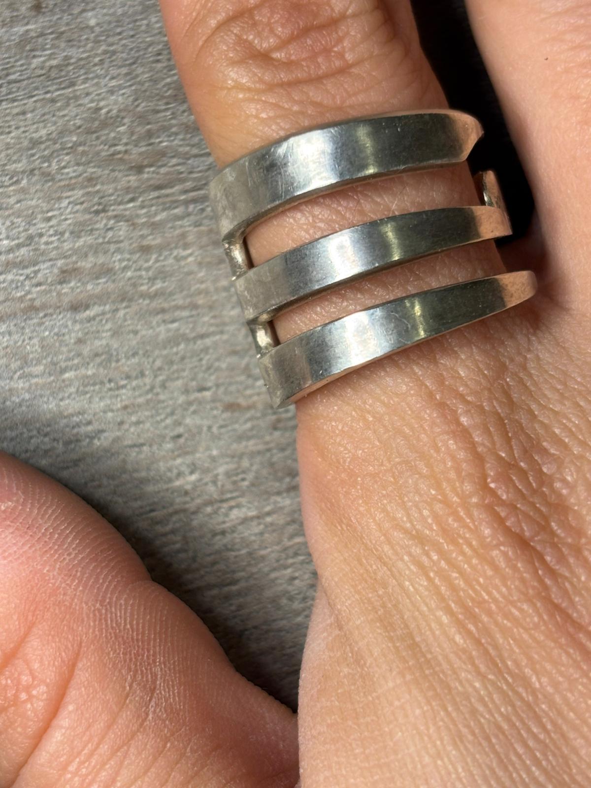 Anillo Tridente - Plata 800