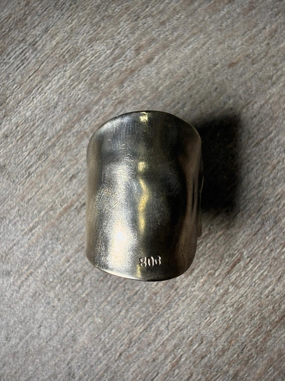 Anillo Bruto - Plata 800