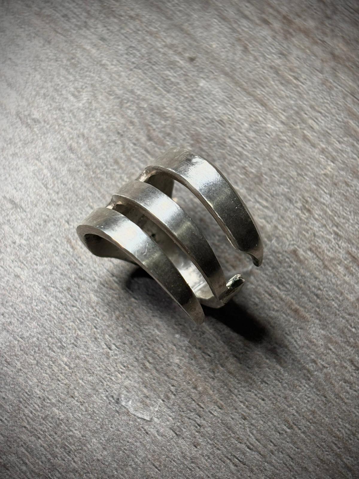 Anillo Tridente - Plata 800