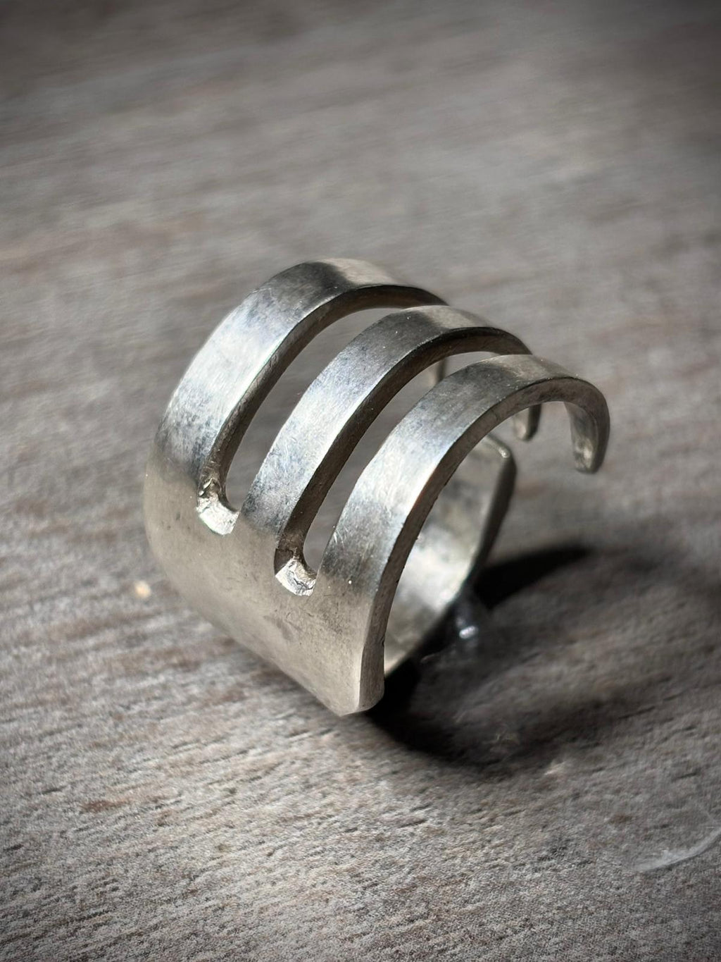 Anillo Tridente - Plata 800